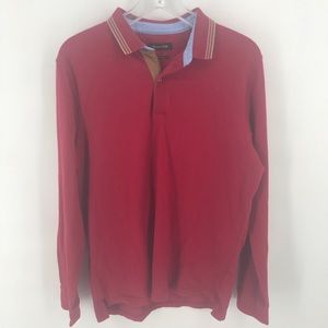 Red Mossimo Dutti Longsleeve polo Men’s XL
